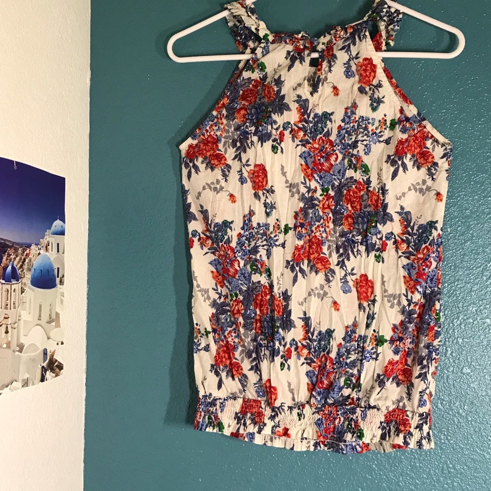 Francesca’s Flora High Neck Top